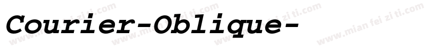 Courier-Oblique字体转换