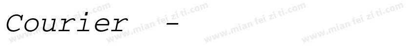 Courier普通字体转换