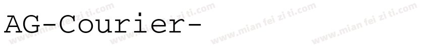 AG-Courier字体转换