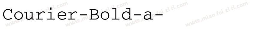 Courier-Bold-a字体转换