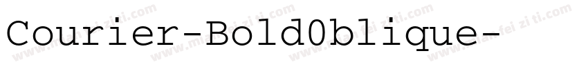 Courier-Bold0blique字体转换