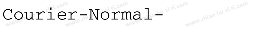 Courier-Normal字体转换