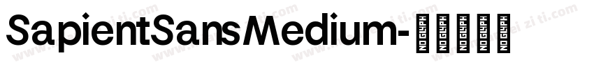 SapientSansMedium字体转换