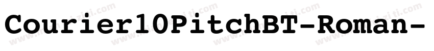 Courier10PitchBT-Roman字体转换