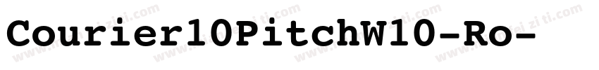 Courier10PitchW10-Ro字体转换