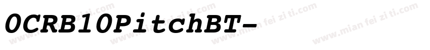 0CRB10PitchBT字体转换