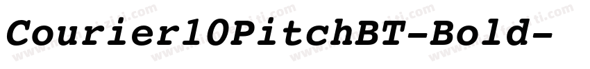 Courier10PitchBT-Bold字体转换