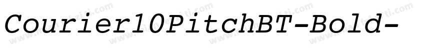 Courier10PitchBT-Bold字体转换