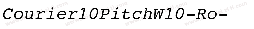 Courier10PitchW10-Ro字体转换