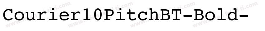 Courier10PitchBT-Bold字体转换