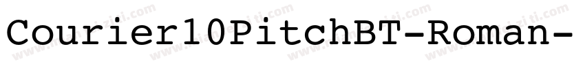 Courier10PitchBT-Roman字体转换