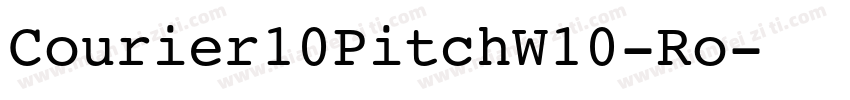 Courier10PitchW10-Ro字体转换