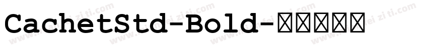 CachetStd-Bold字体转换