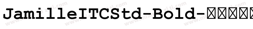 JamilleITCStd-Bold字体转换