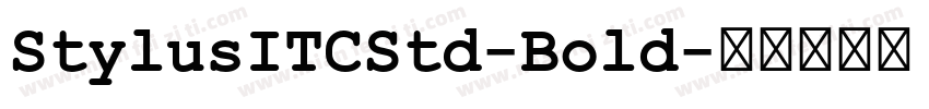 StylusITCStd-Bold字体转换