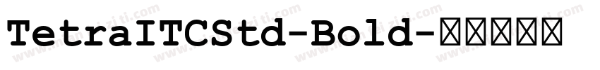 TetraITCStd-Bold字体转换