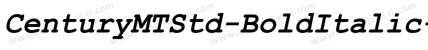 CenturyMTStd-BoldItalic字体转换