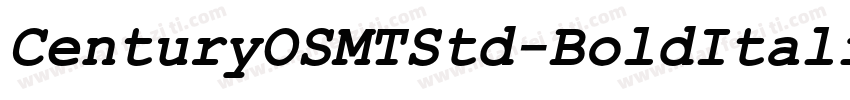 CenturyOSMTStd-BoldItalic字体转换