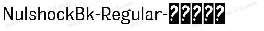 NulshockBk-Regular字体转换