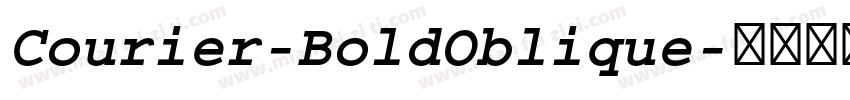 Courier-BoldOblique字体转换