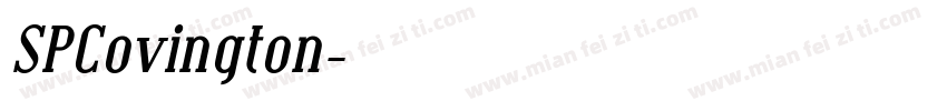 SPCovington字体转换