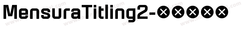 MensuraTitling2字体转换