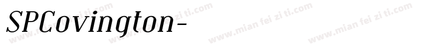 SPCovington字体转换