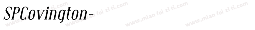 SPCovington字体转换