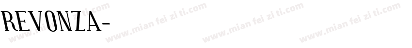 REVONZA字体转换