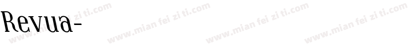 Revua字体转换