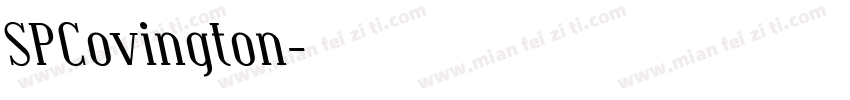 SPCovington字体转换