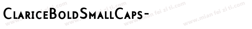 ClariceBoldSmallCaps字体转换