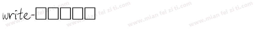 write字体转换