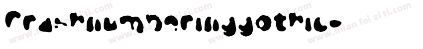 Crashnumberinggothic字体转换