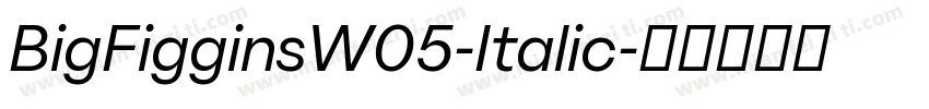 BigFigginsW05-Italic字体转换