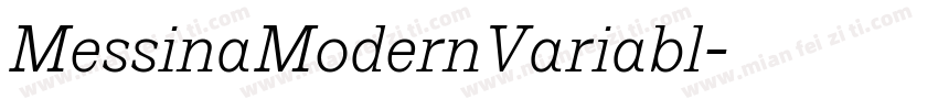 MessinaModernVariabl字体转换