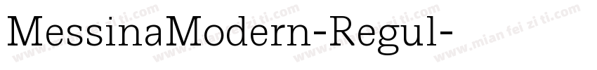MessinaModern-Regul字体转换