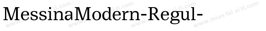 MessinaModern-Regul字体转换