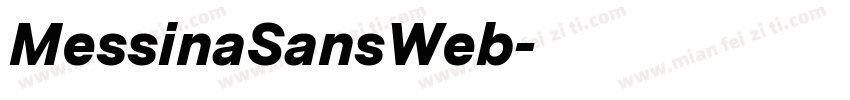 MessinaSansWeb字体转换
