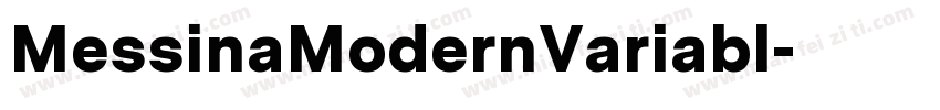 MessinaModernVariabl字体转换