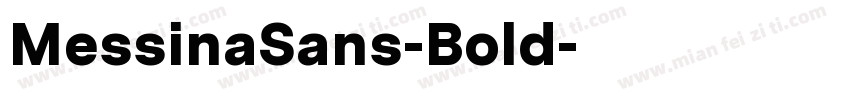 MessinaSans-Bold字体转换
