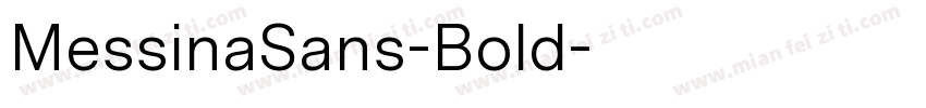 MessinaSans-Bold字体转换
