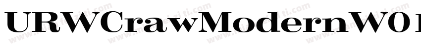 URWCrawModernW01字体转换