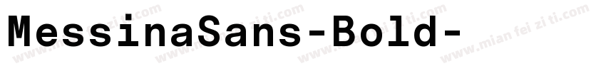 MessinaSans-Bold字体转换