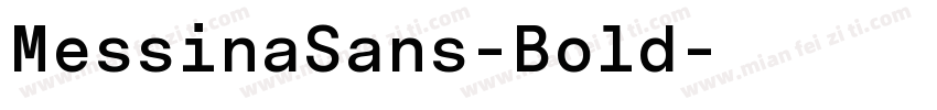 MessinaSans-Bold字体转换