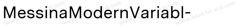 MessinaModernVariabl字体转换