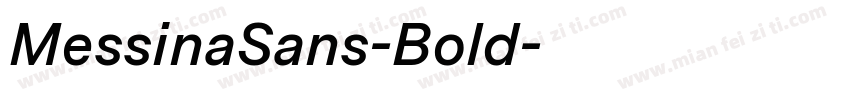 MessinaSans-Bold字体转换