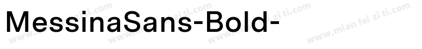 MessinaSans-Bold字体转换
