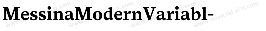 MessinaModernVariabl字体转换