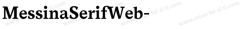 MessinaSerifWeb字体转换